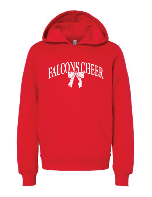 FALCONS CHEER Blooming Bow Hooded Pullover