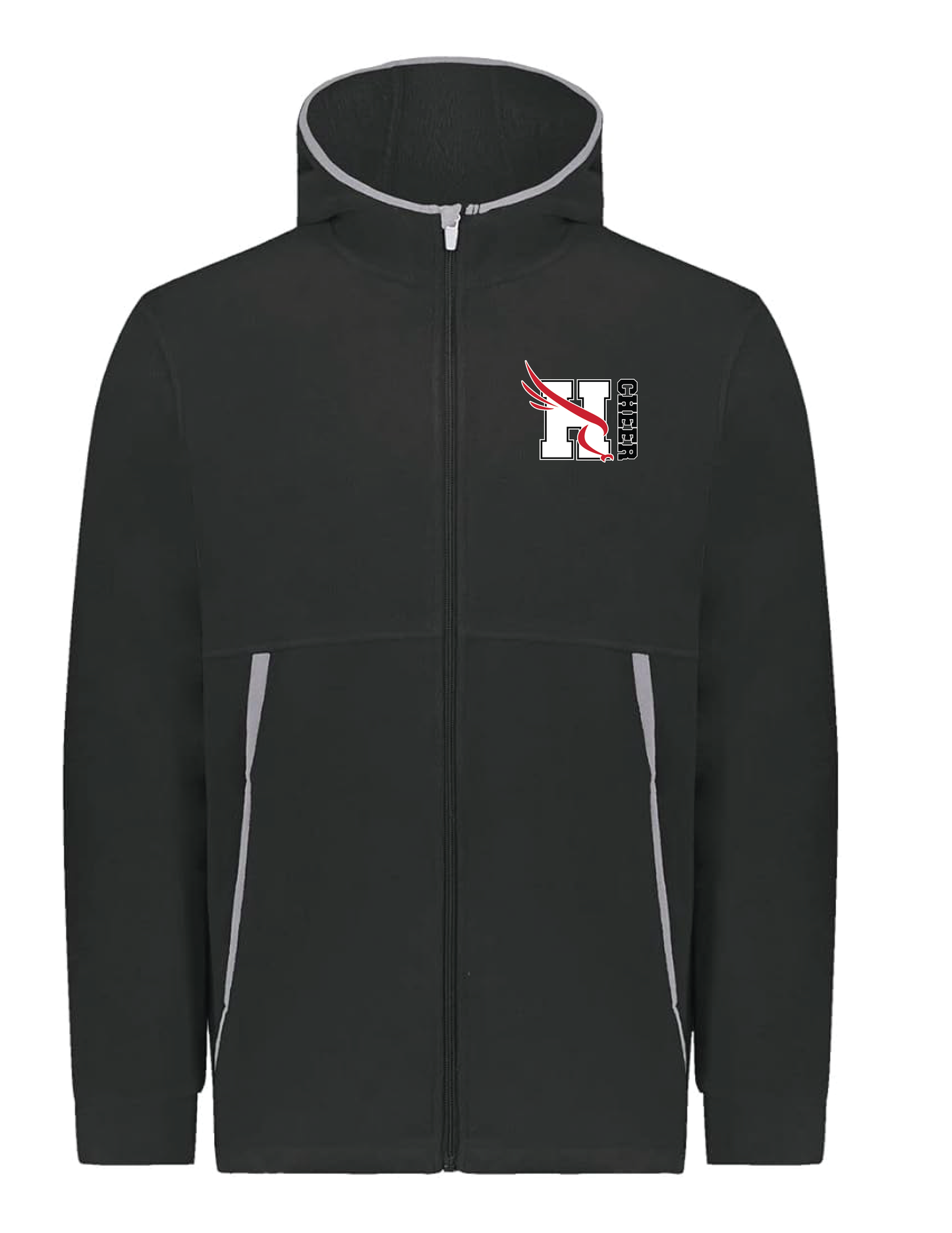 FALCONS CHEER Embroidered Logo Hooded Fleece Jacket