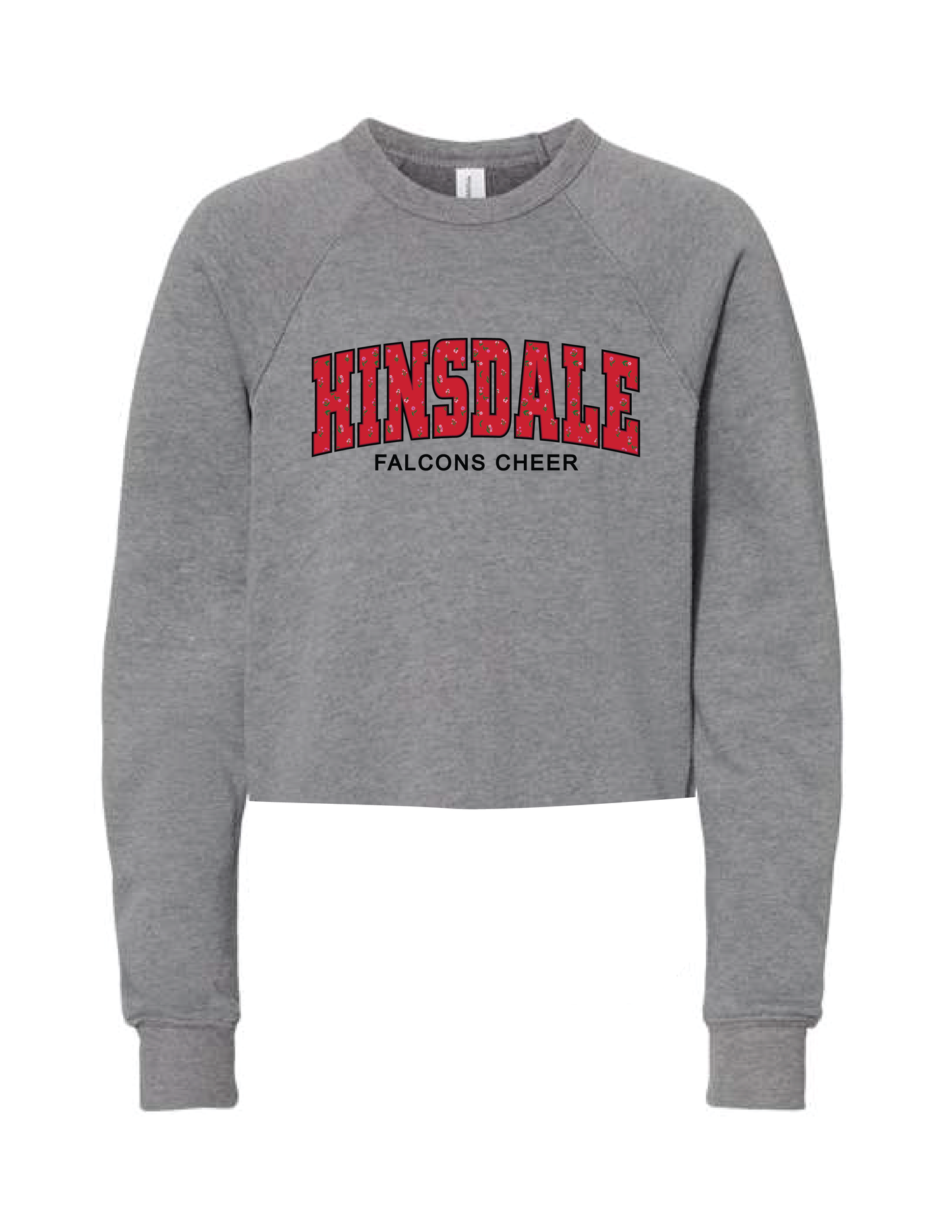 FALCONS CHEER Floral Campus Crew Neck
