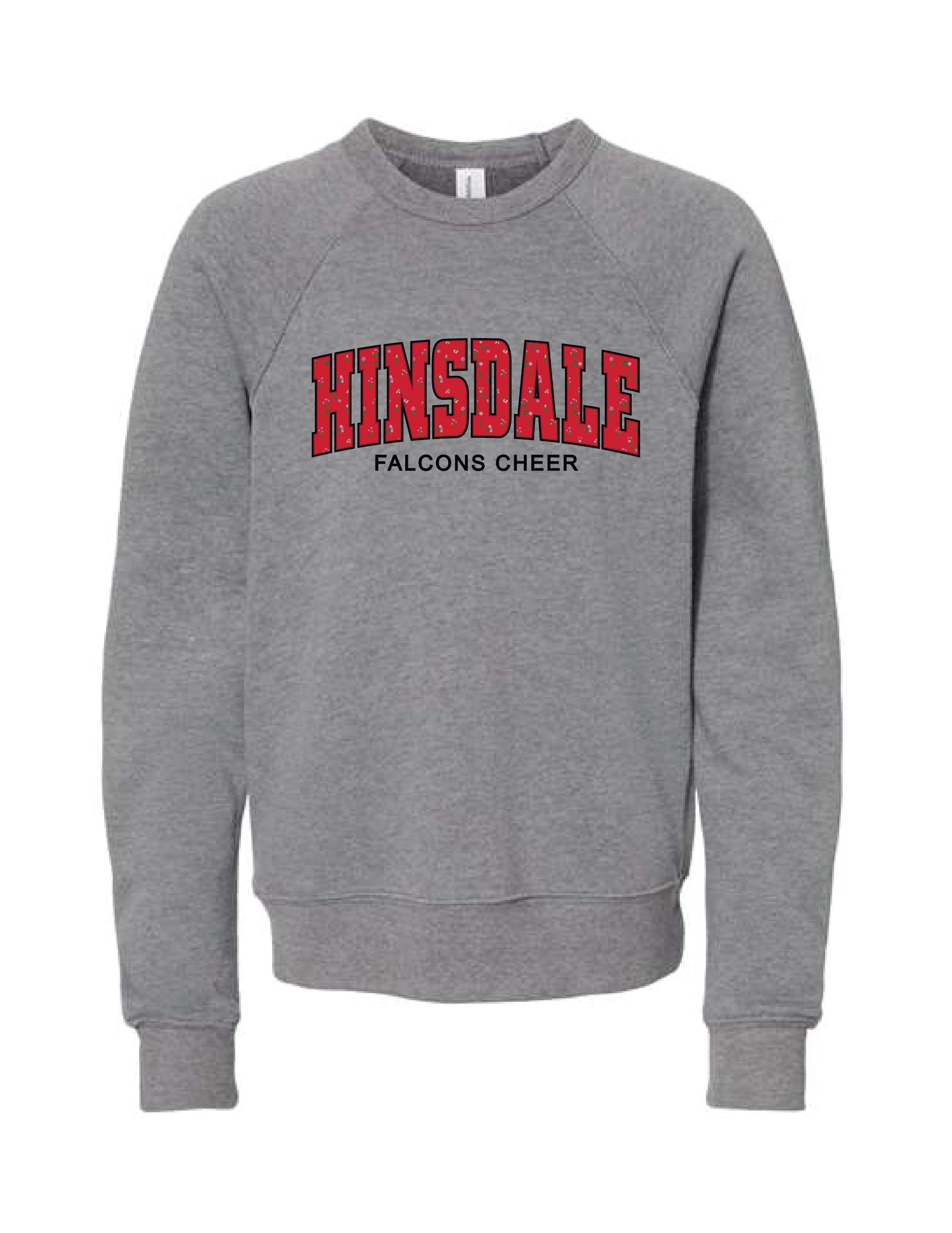 FALCONS CHEER Floral Campus Crew Neck