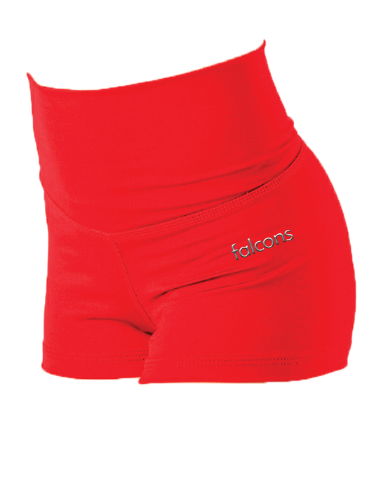 FALCONS CHEER Metallic Baseline High Waisted Booty Shorts