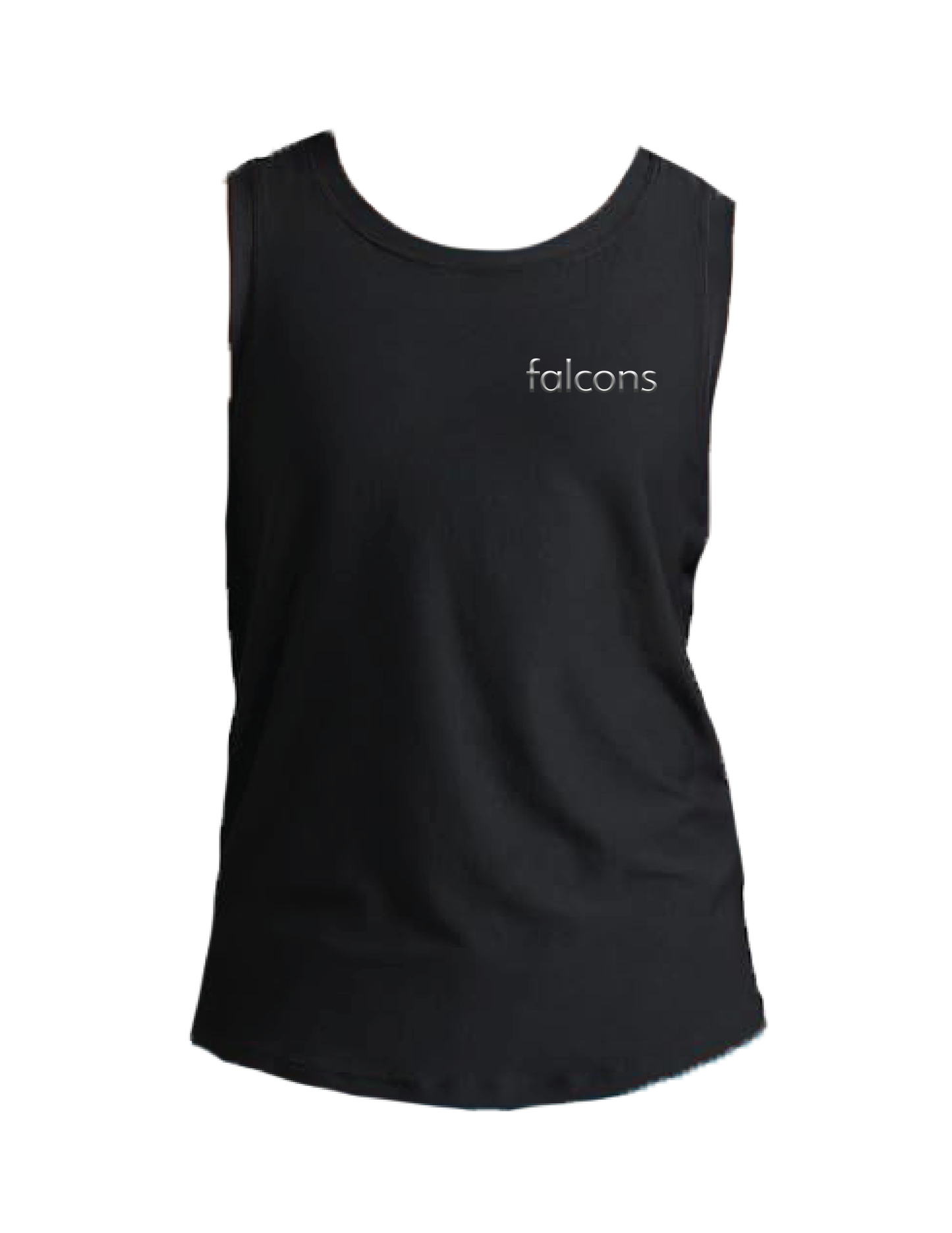 FALCONS CHEER Metallic Baseline Athletic Tank Top
