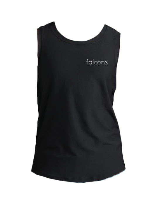 FALCONS CHEER Metallic Baseline Athletic Tank Top