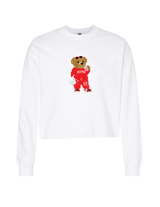 FIELD PARK Beary Cute Boxy Long Sleeve Tee