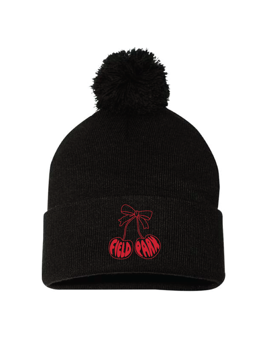 FIELD PARK Cherry Bows Pom Beanie
