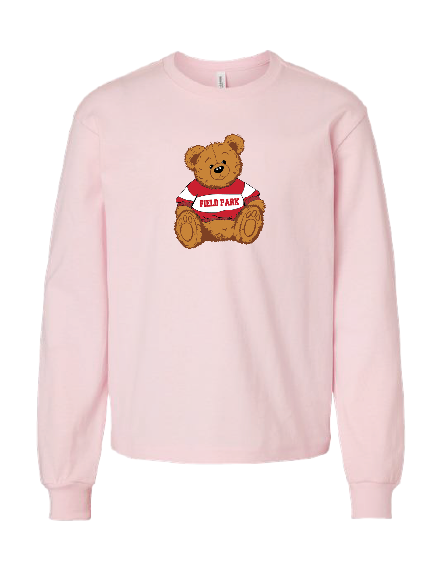 FIELD PARK Collegiate Bear Long Sleeve Tee