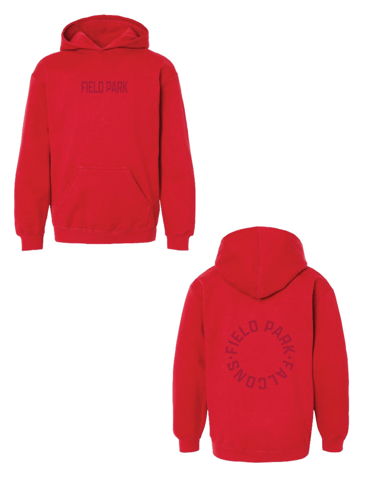FIELD PARK Monochrome Circle Hooded Pullover
