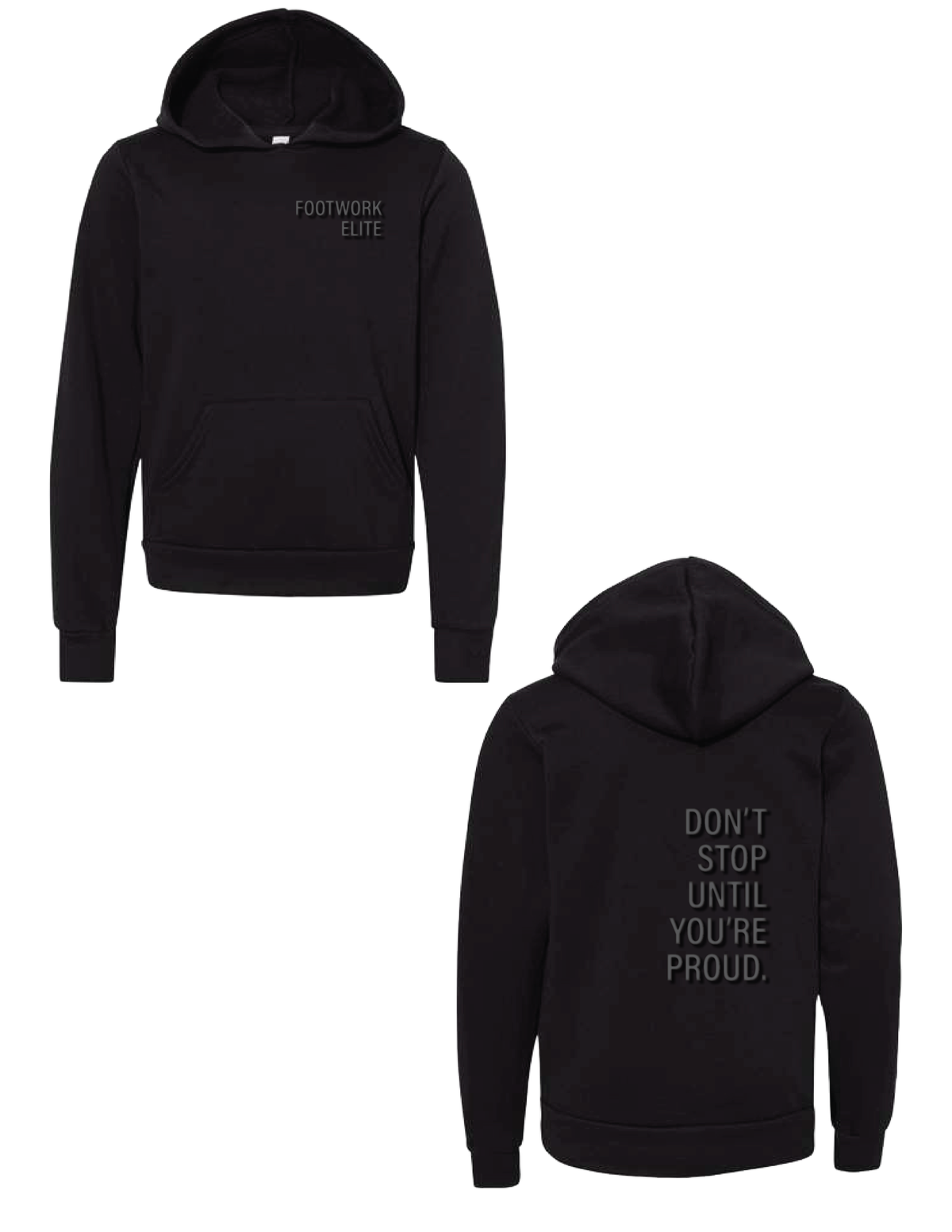 FOOTWORK ELITE Monochrome Puff Hooded Pullover