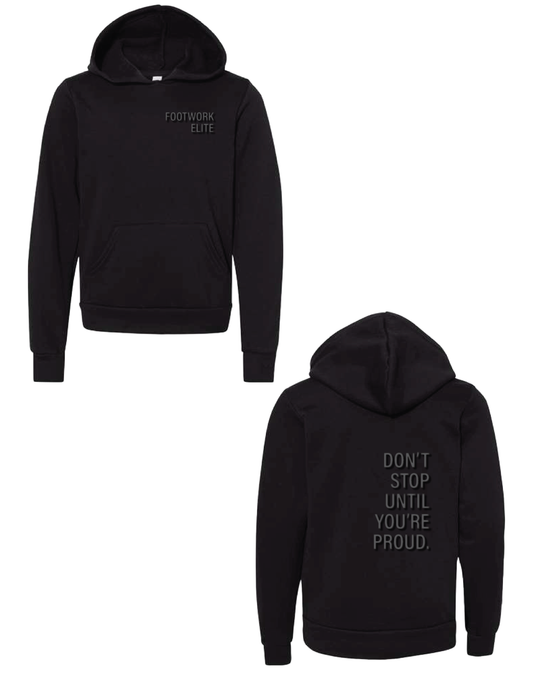 FOOTWORK ELITE Monochrome Puff Hooded Pullover