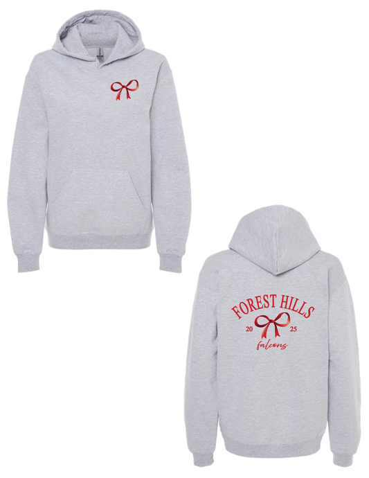 FOREST HILLS Vintage Bow Hooded Pullover