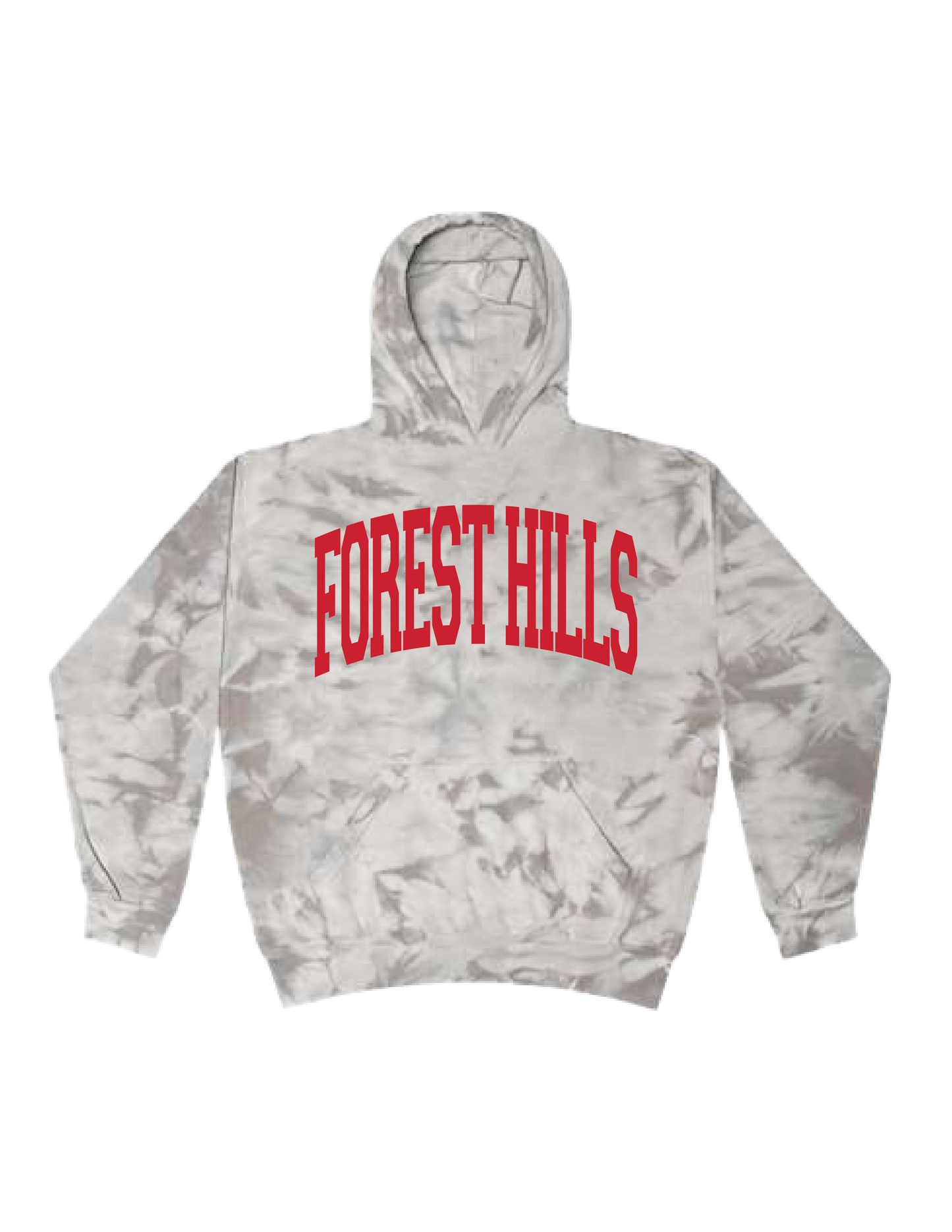 FOREST HILLS Collegiate Tie Dye Hooded Pullover