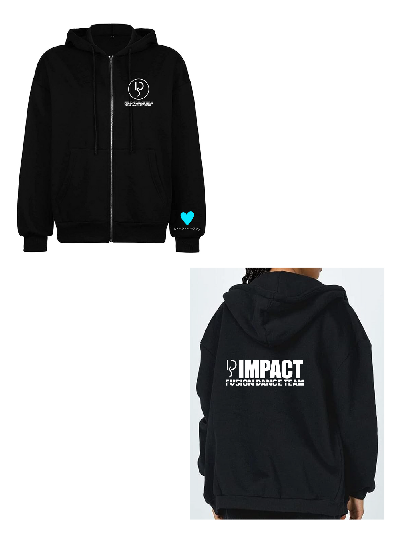 IMPACT FUSION Team Zip Up (REQUIRED FOR ALL FUSION DANCERS)