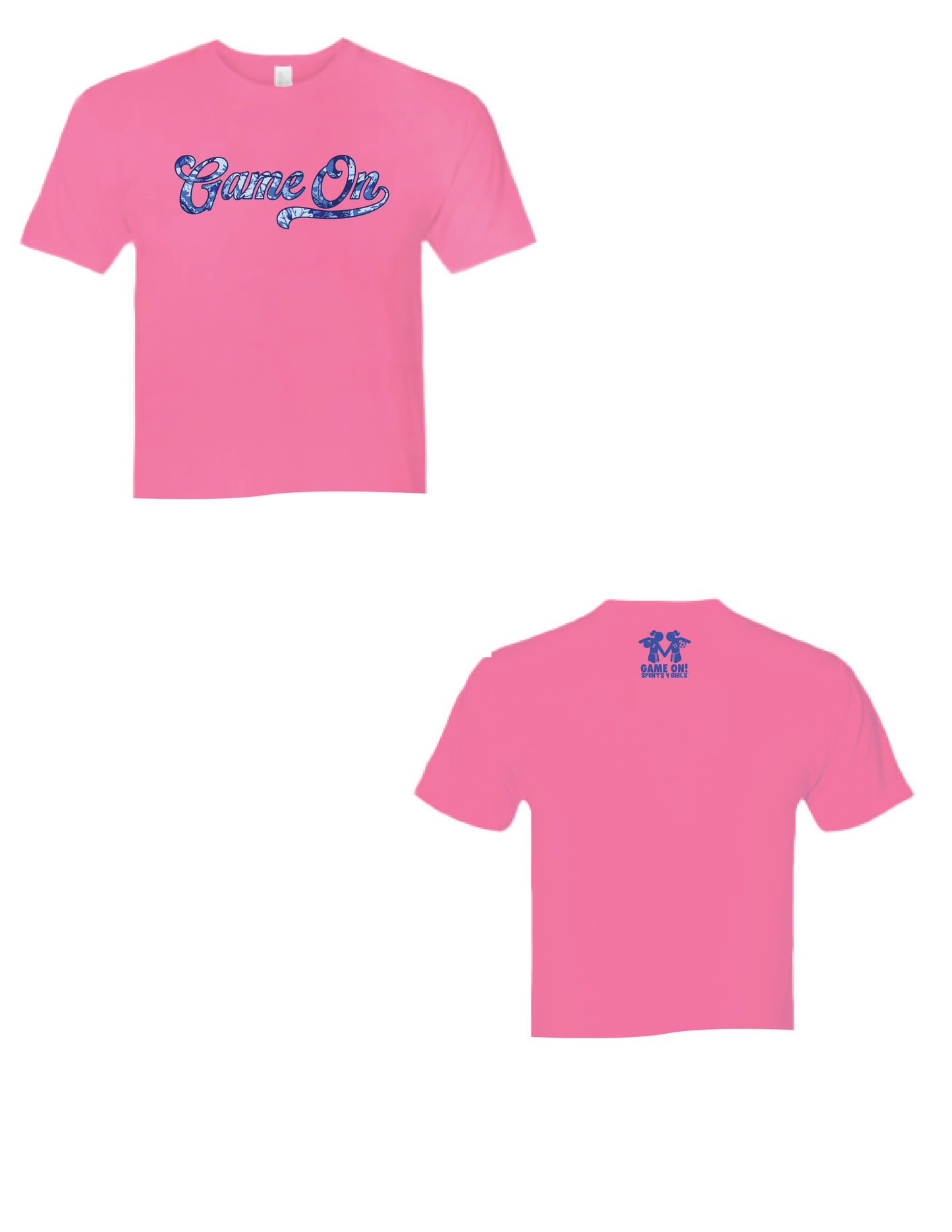 GAME ON! Camo Script Tee