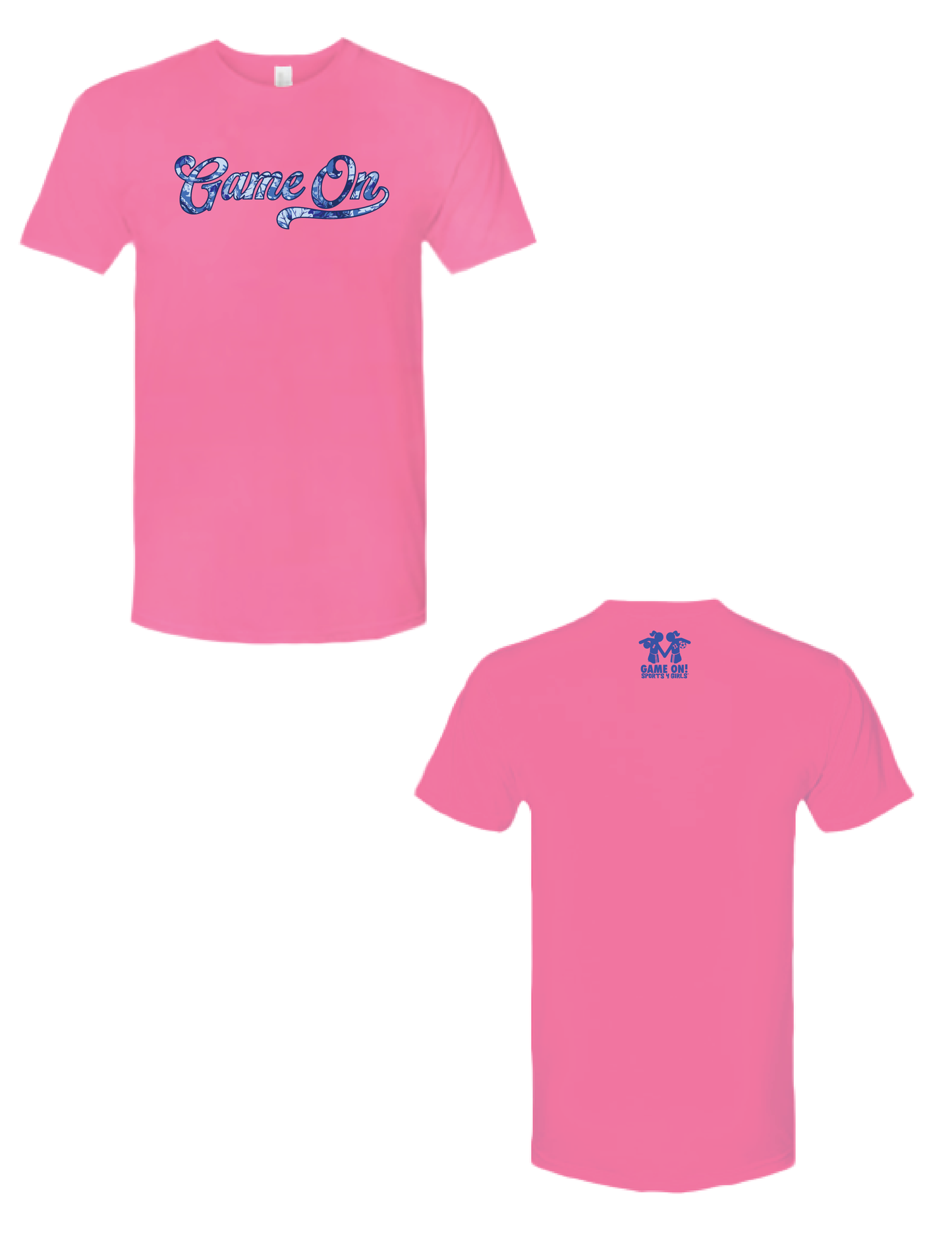 GAME ON! Camo Script Tee