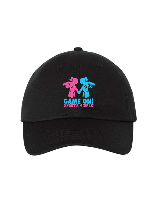 GAME ON! Embroidered Logo Baseball Hat