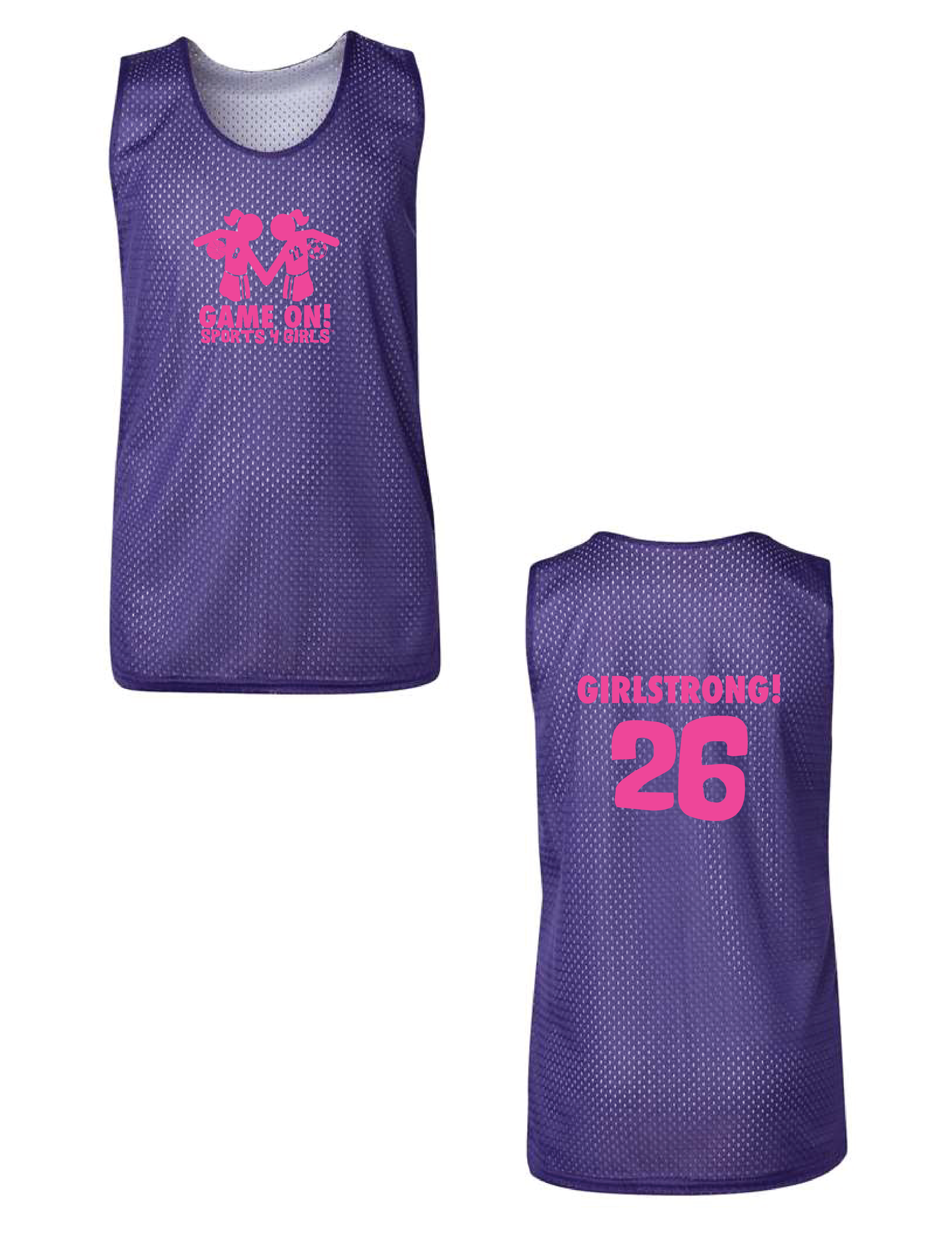 GAME ON! Girlstrong Logo Mesh Jersey