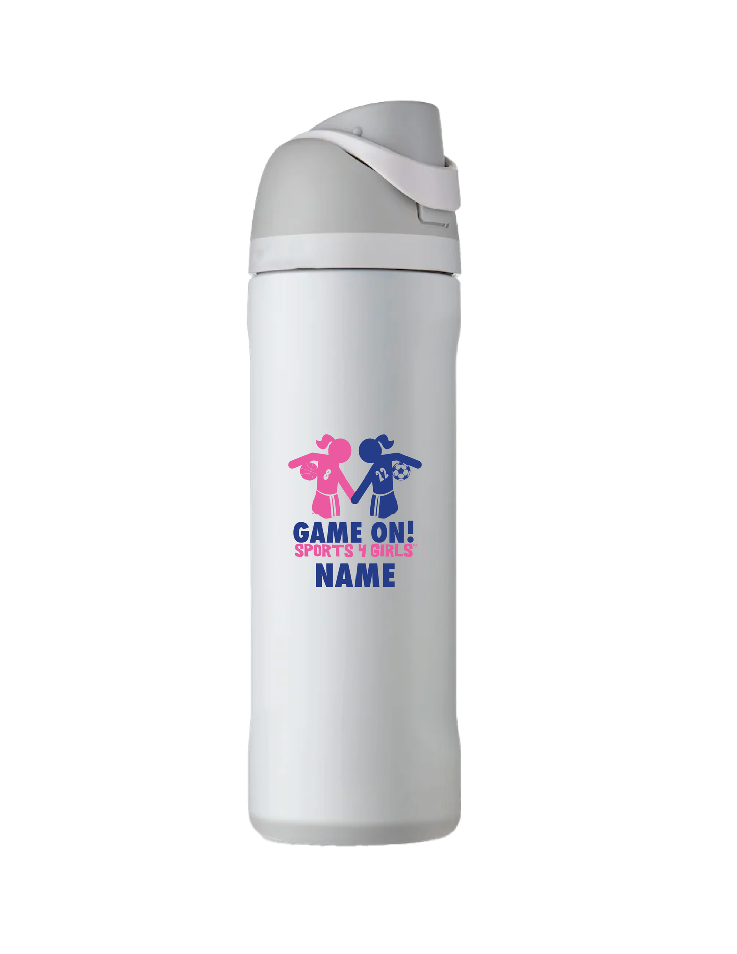 GAME ON! Personalized Logo Water Bottle