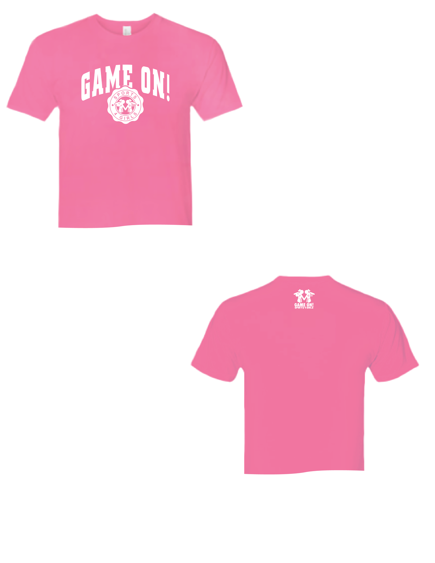 GAME ON! Pink Athletic Club Tee
