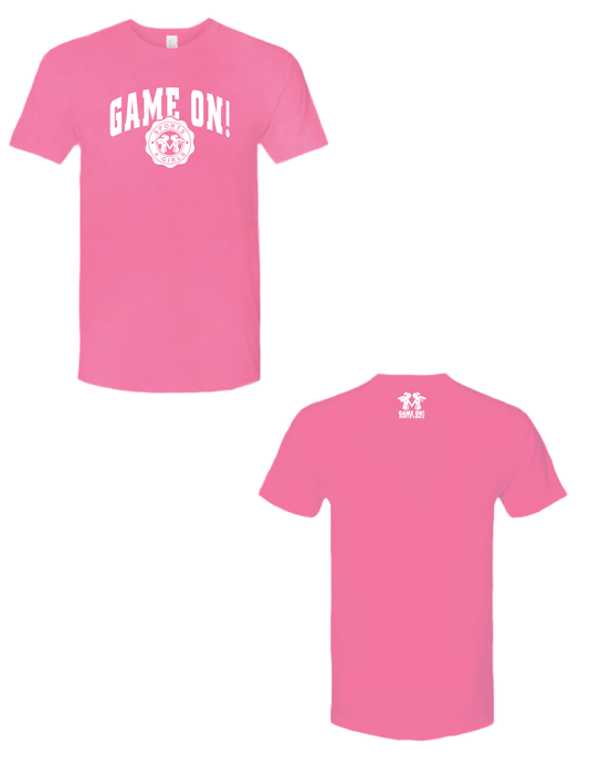 GAME ON! Pink Athletic Club Tee