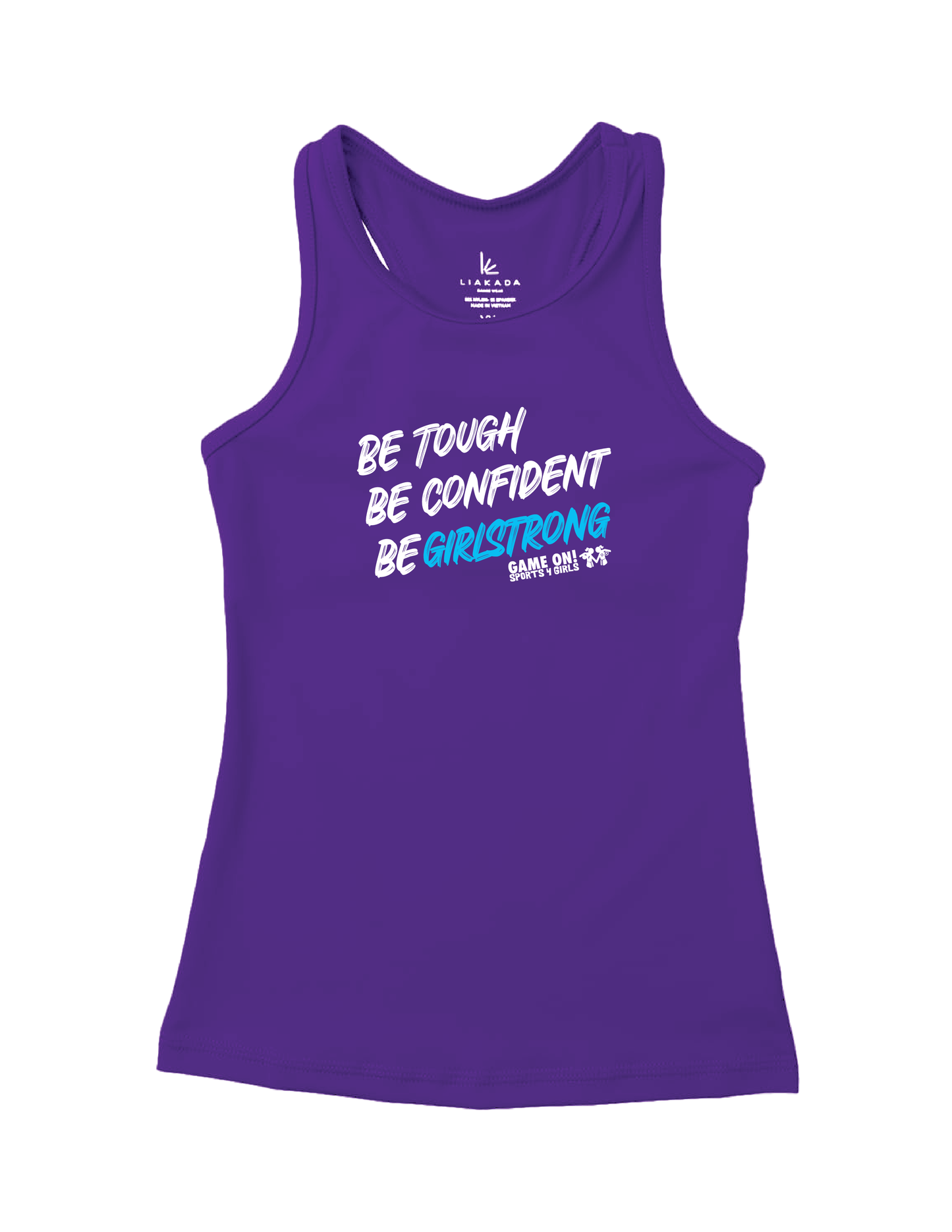 GAME ON! Purple Girlstrong Athletic Tank