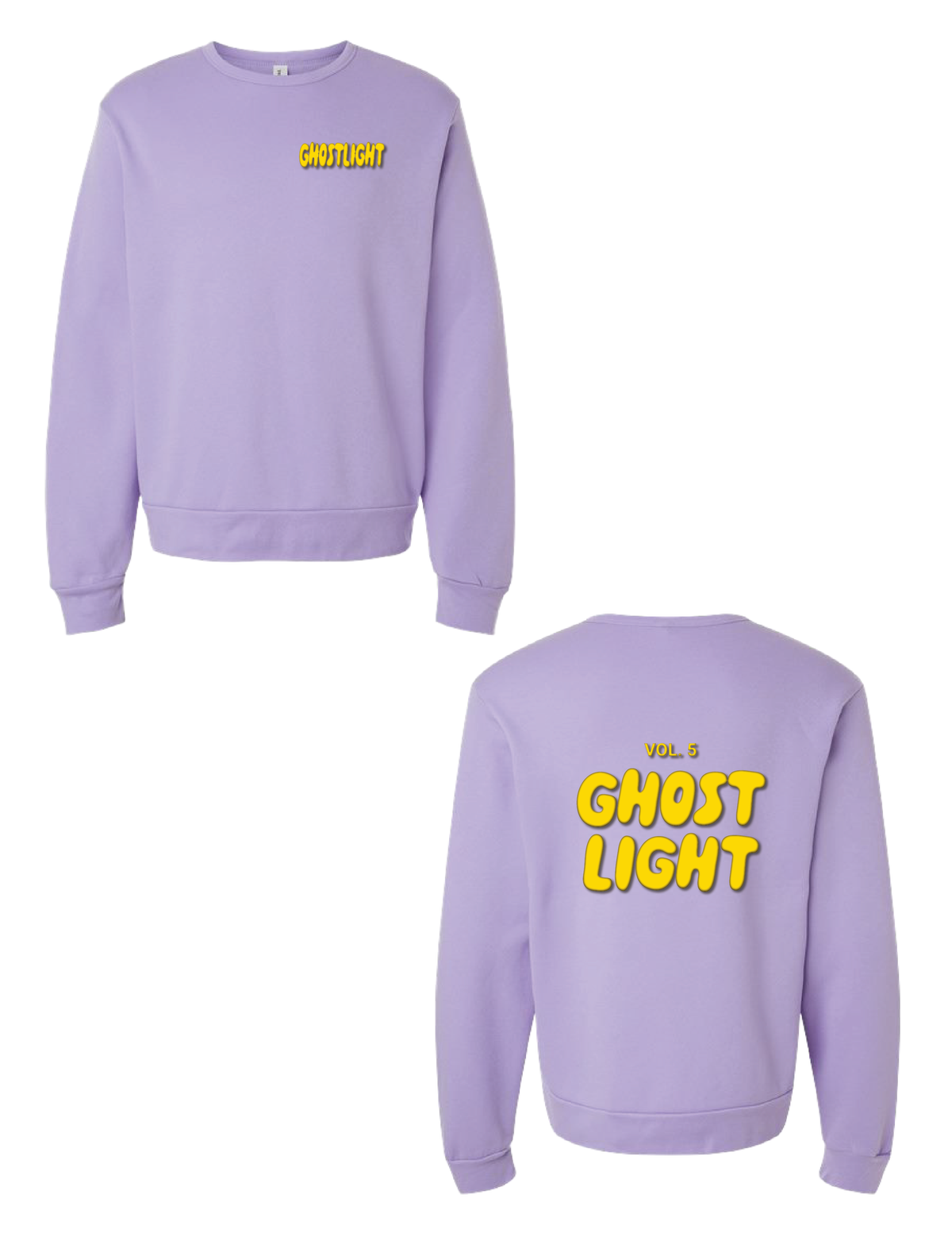 GHOSTLIGHT Bubble Puff Purple Crew Neck