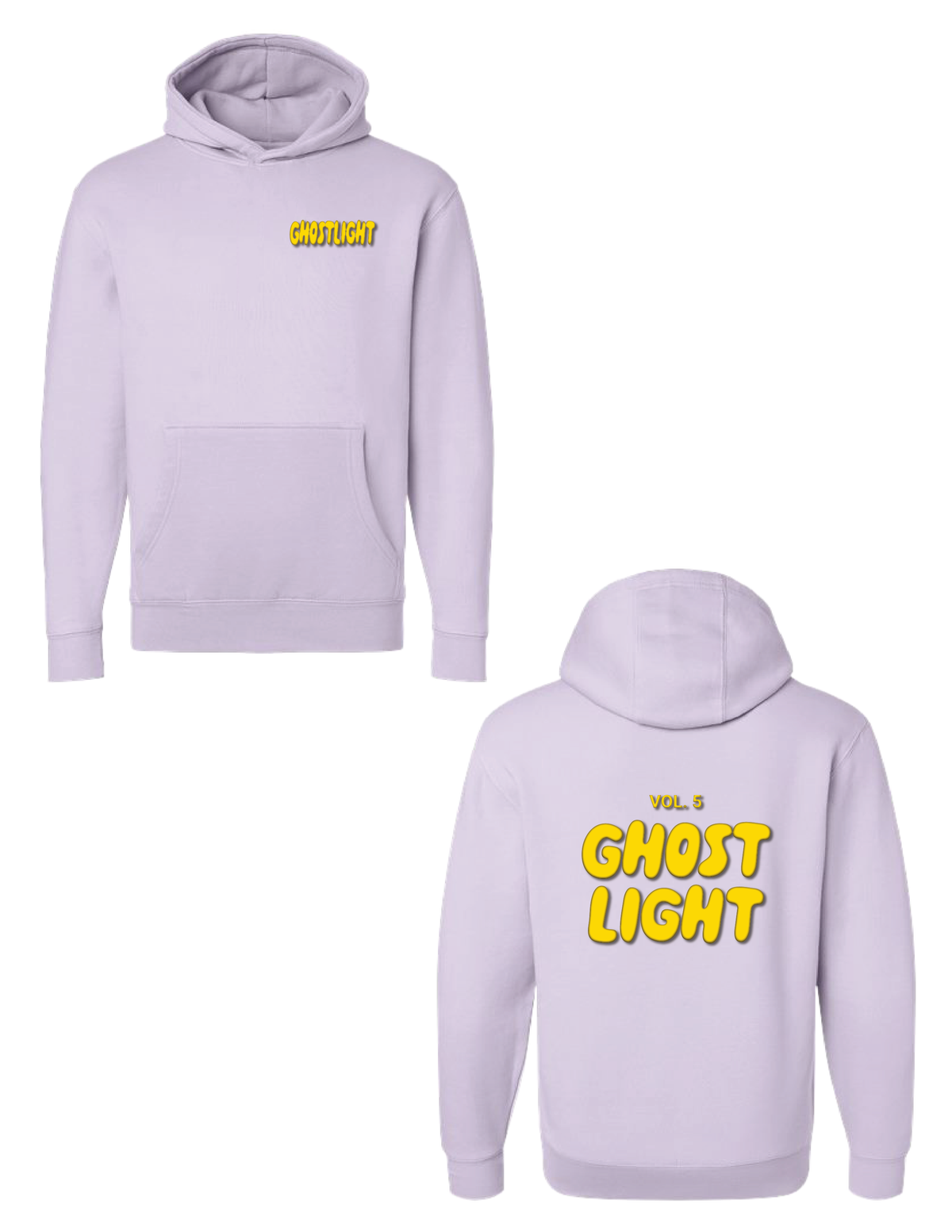 GHOSTLIGHT Bubble Puff Purple Hooded Pullover