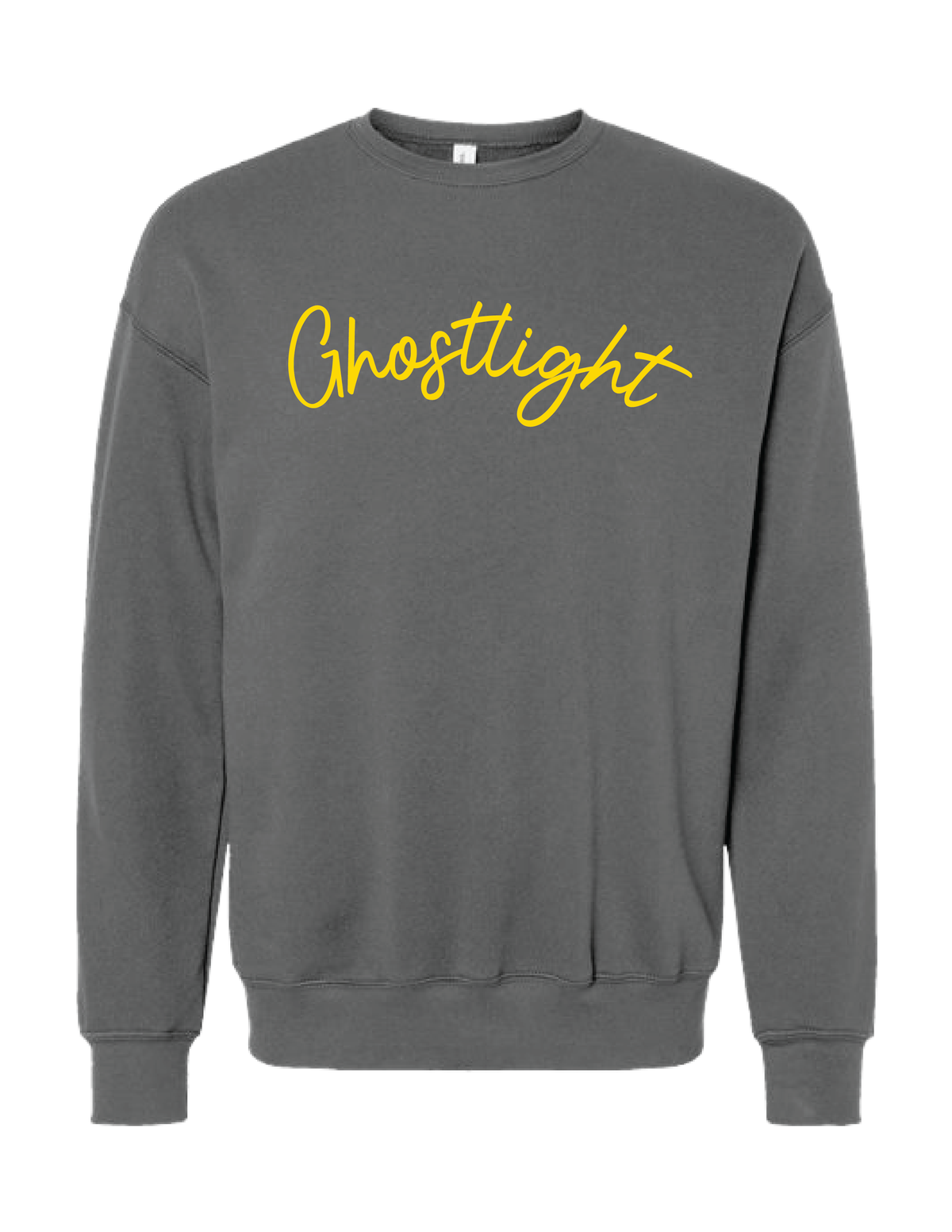 GHOSTLIGHT Embroidered Script Crew Neck
