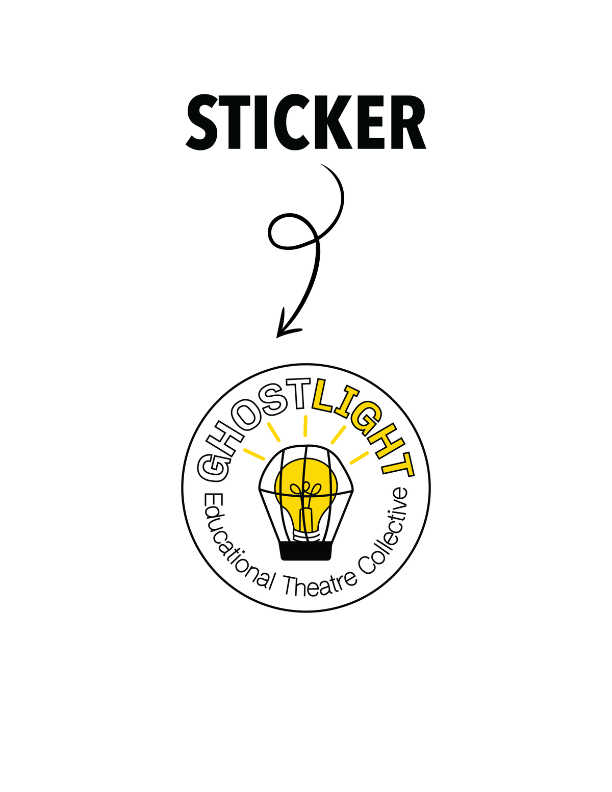 GHOSTLIGHT Logo Sticker