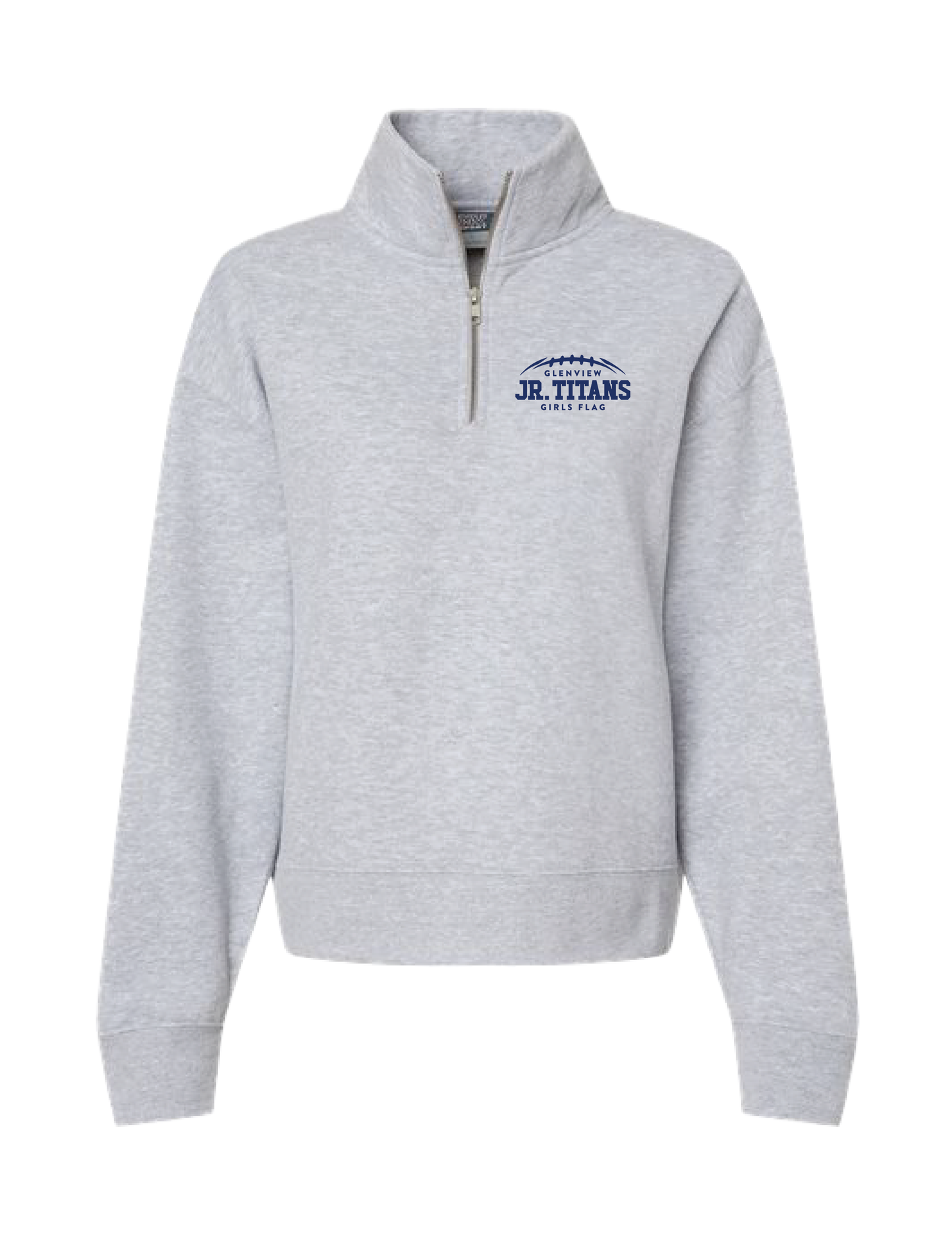 GLENVIEW JR. TITANS GIRLS Embroidered Logo Women's Fit Quarter Zip