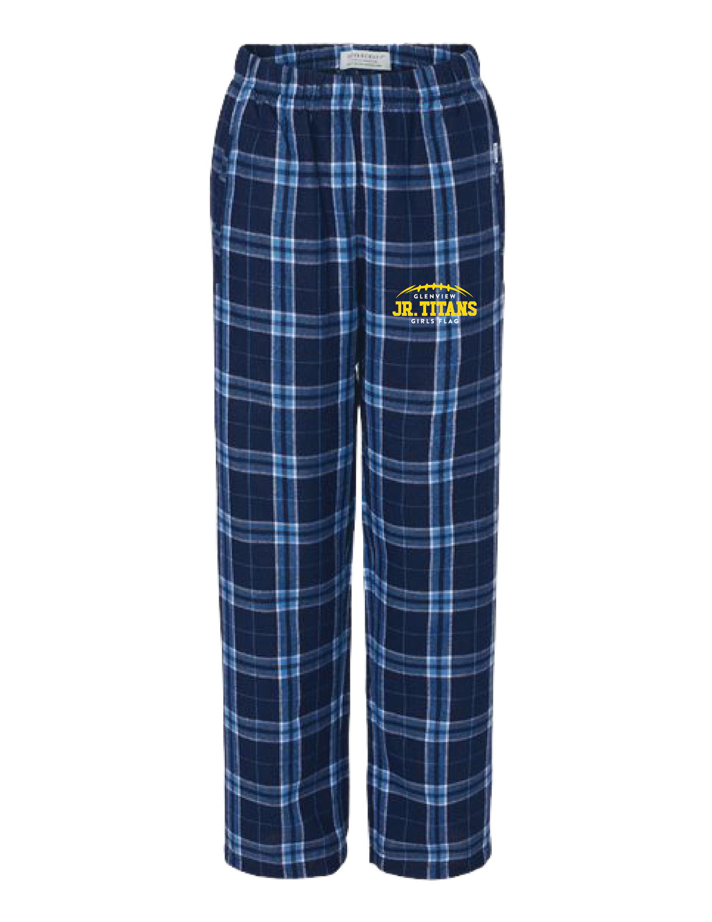 GLENVIEW JR. TITANS GIRLS FLAG Logo Flannel Pants