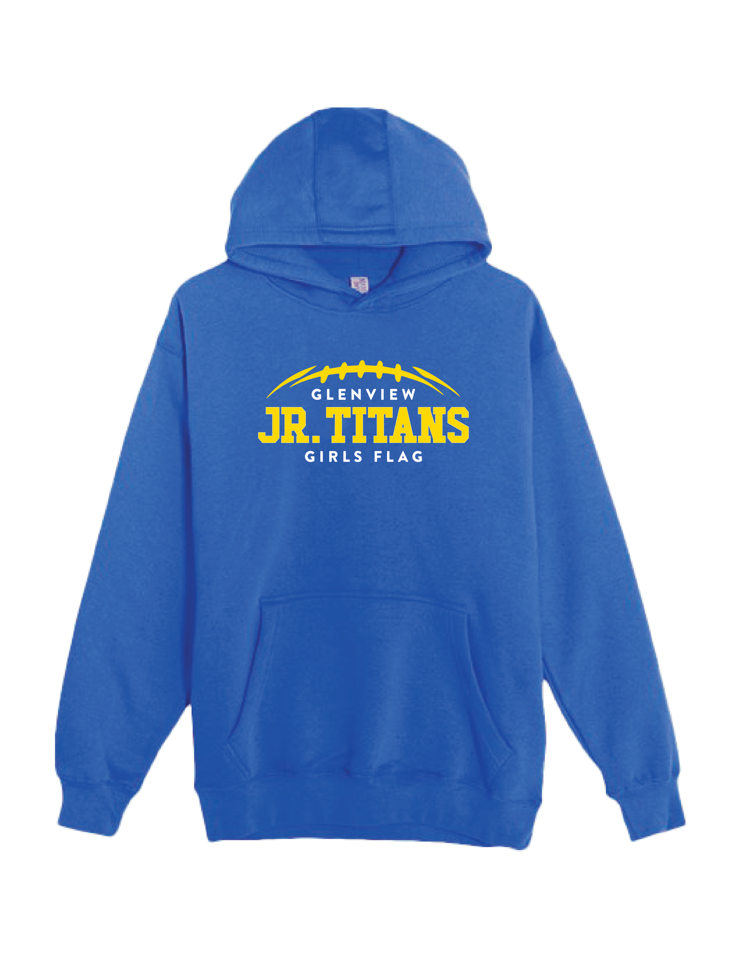 GLENVIEW JR. TITANS GIRLS FLAG Logo Hooded Pullover