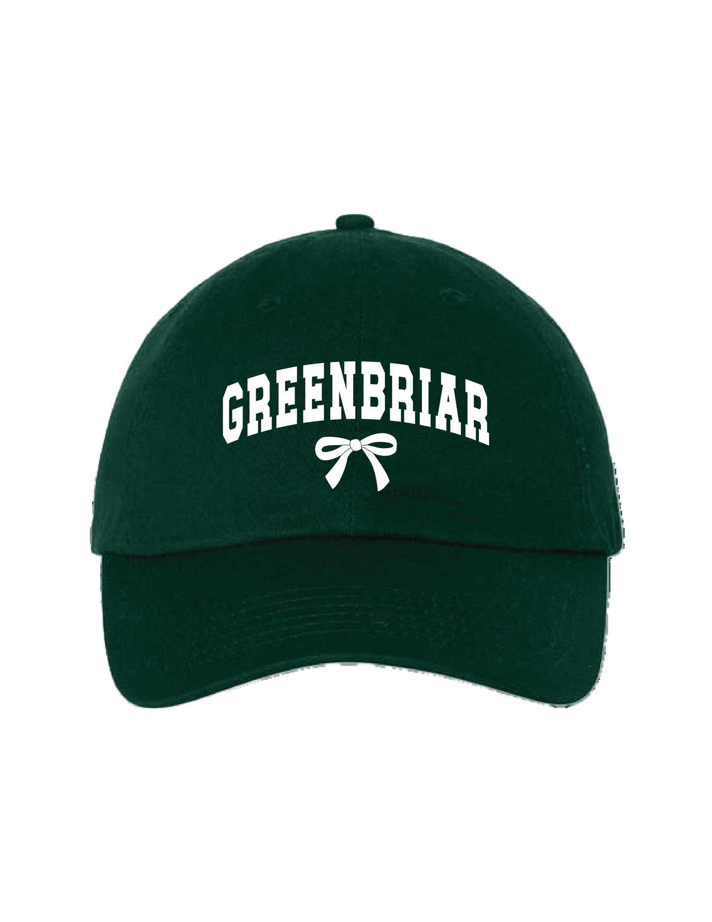 GREENBRIAR Campus Bow Embroidered Baseball Hat