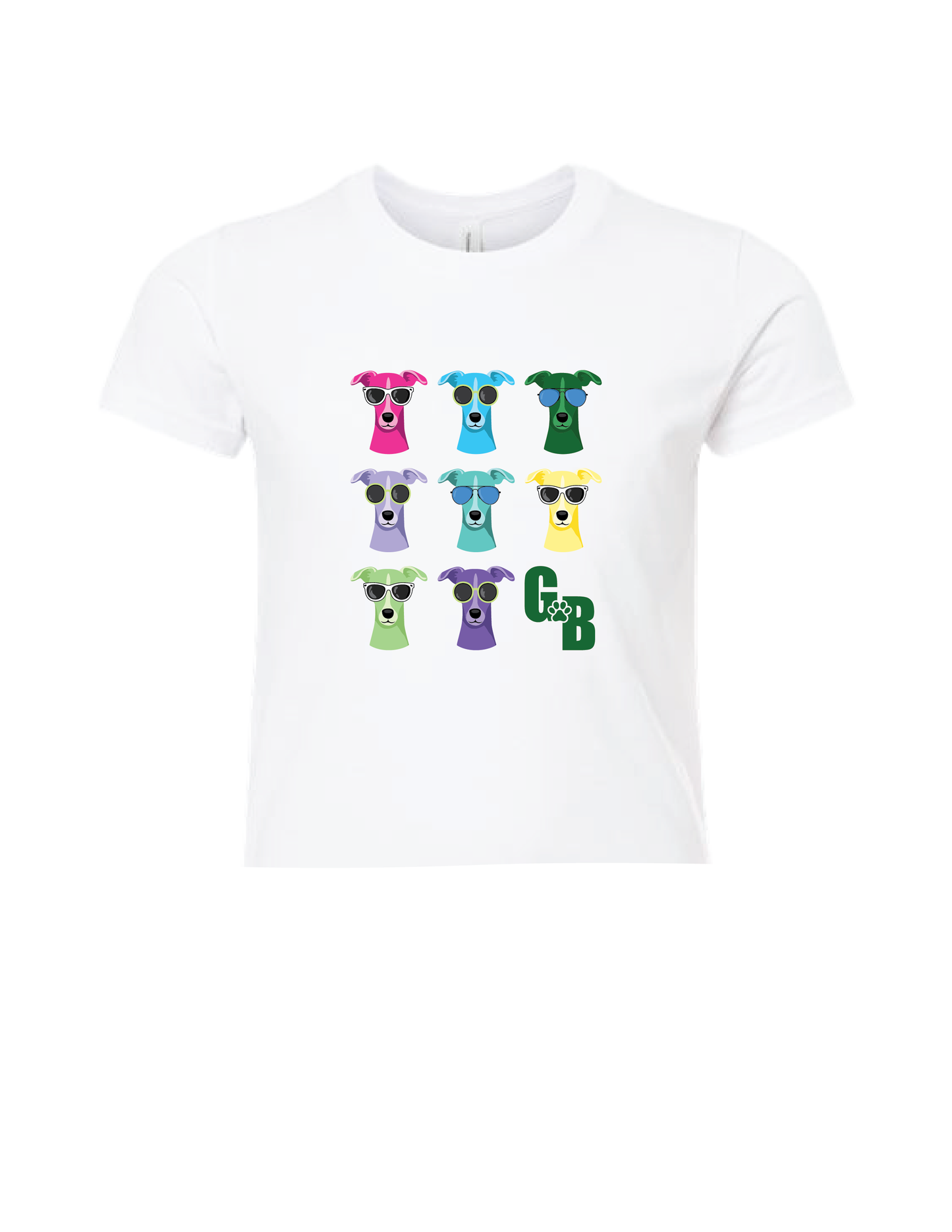 GREENBRIAR Neon Greyhound Repeat Tee