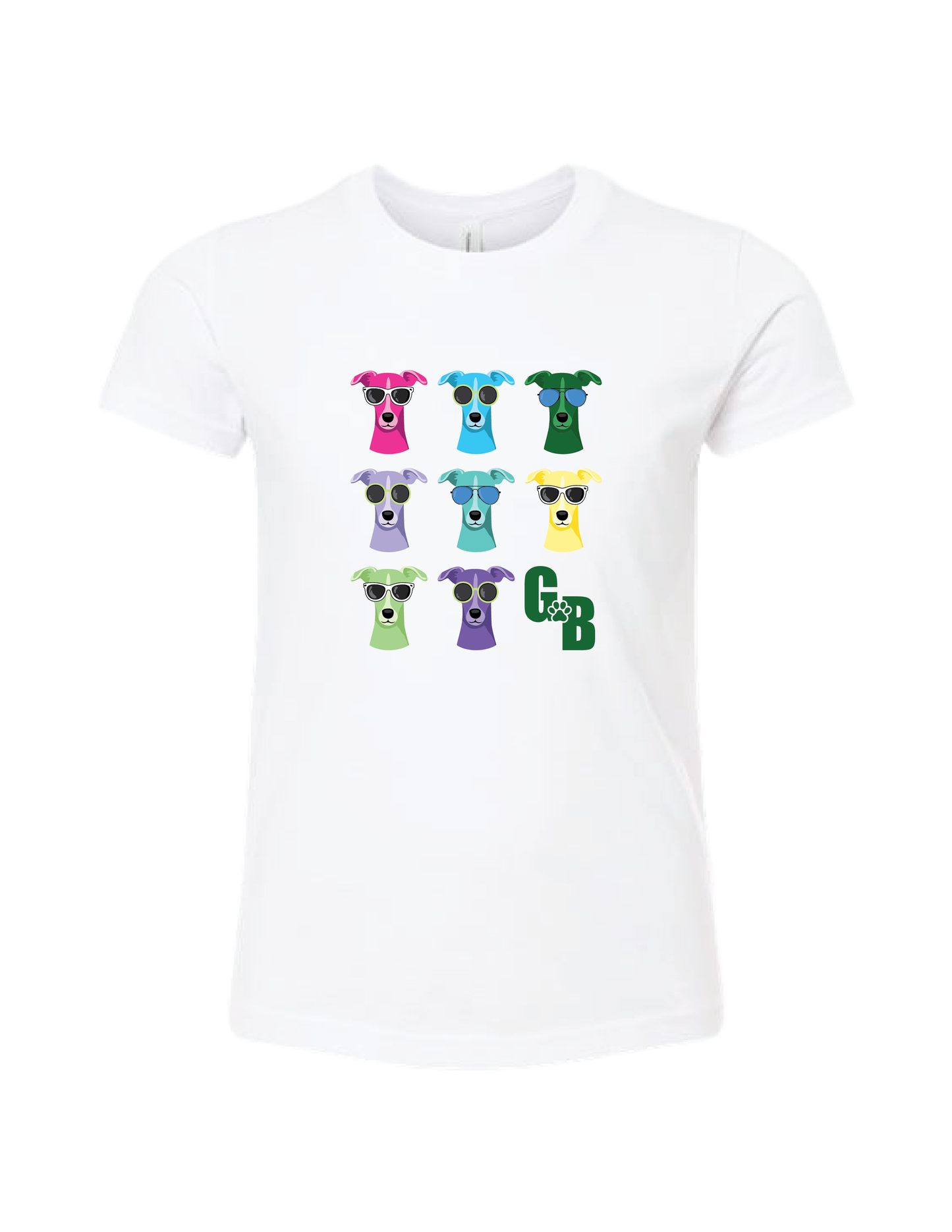 GREENBRIAR Neon Greyhound Repeat Tee
