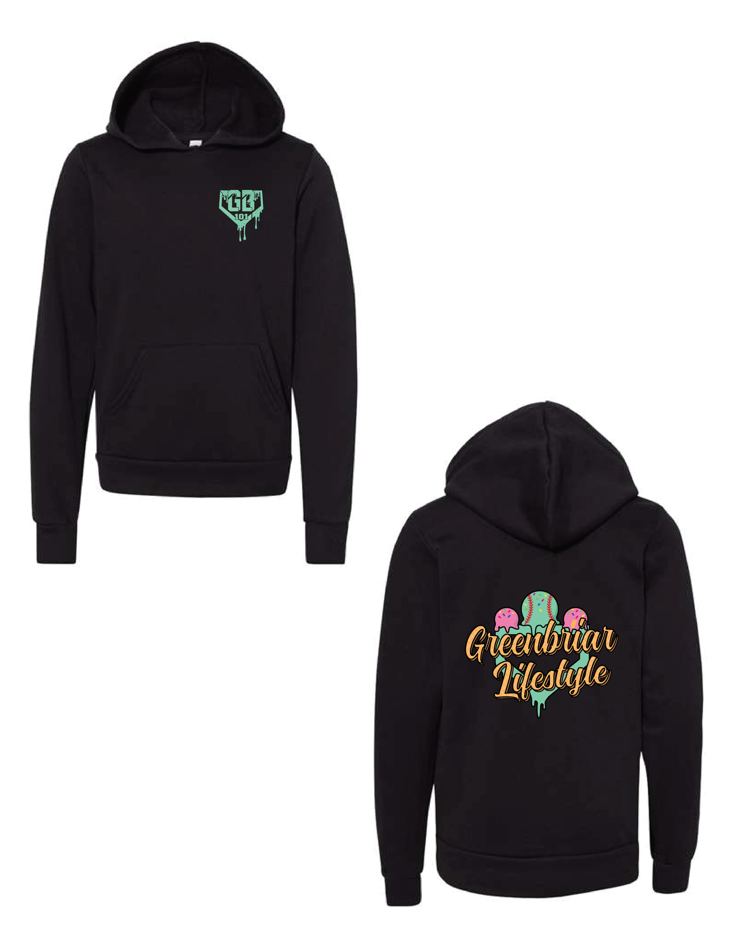 GREENBRIAR Waffle Cone Hooded Pullover