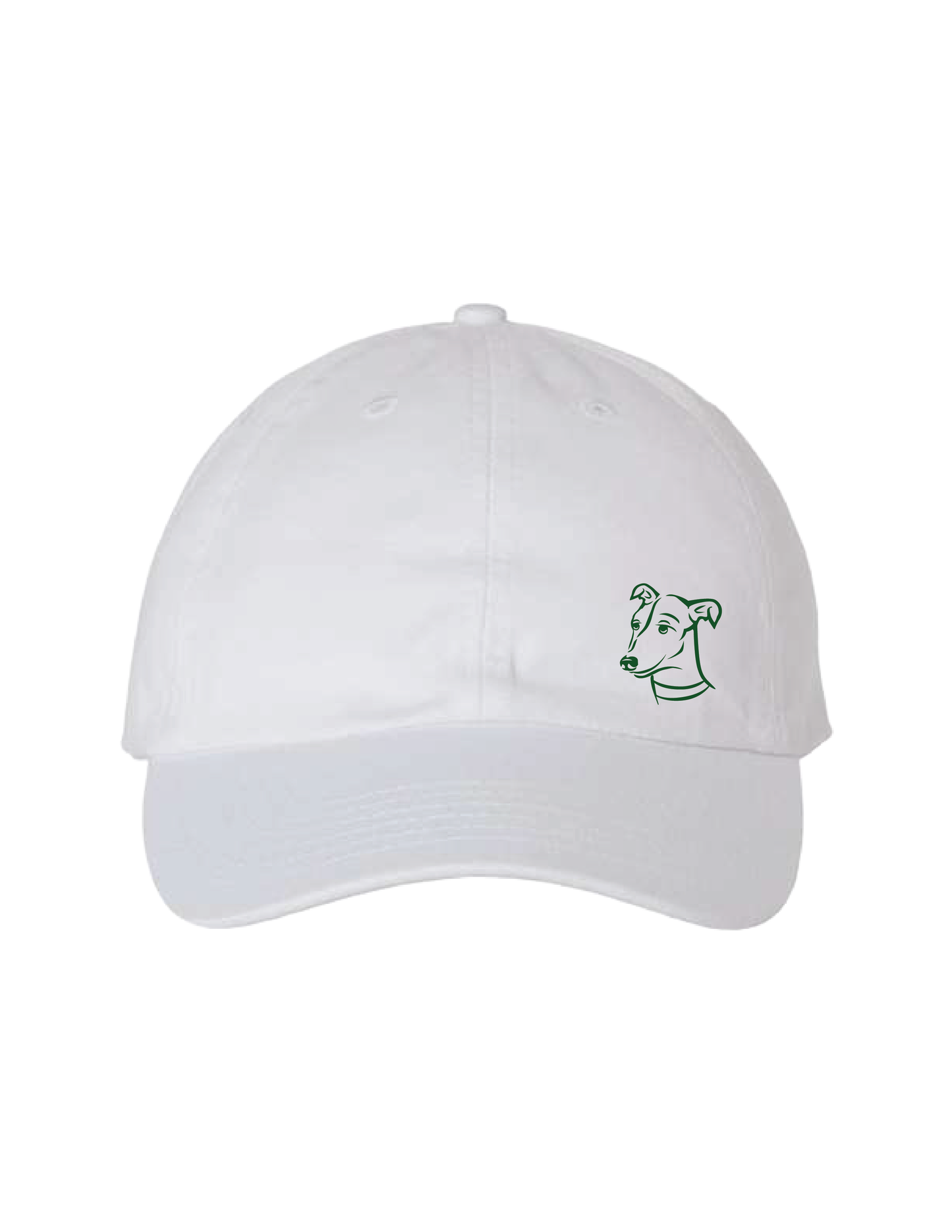 GREENBRIAR Flash White Embroidered Baseball Hat