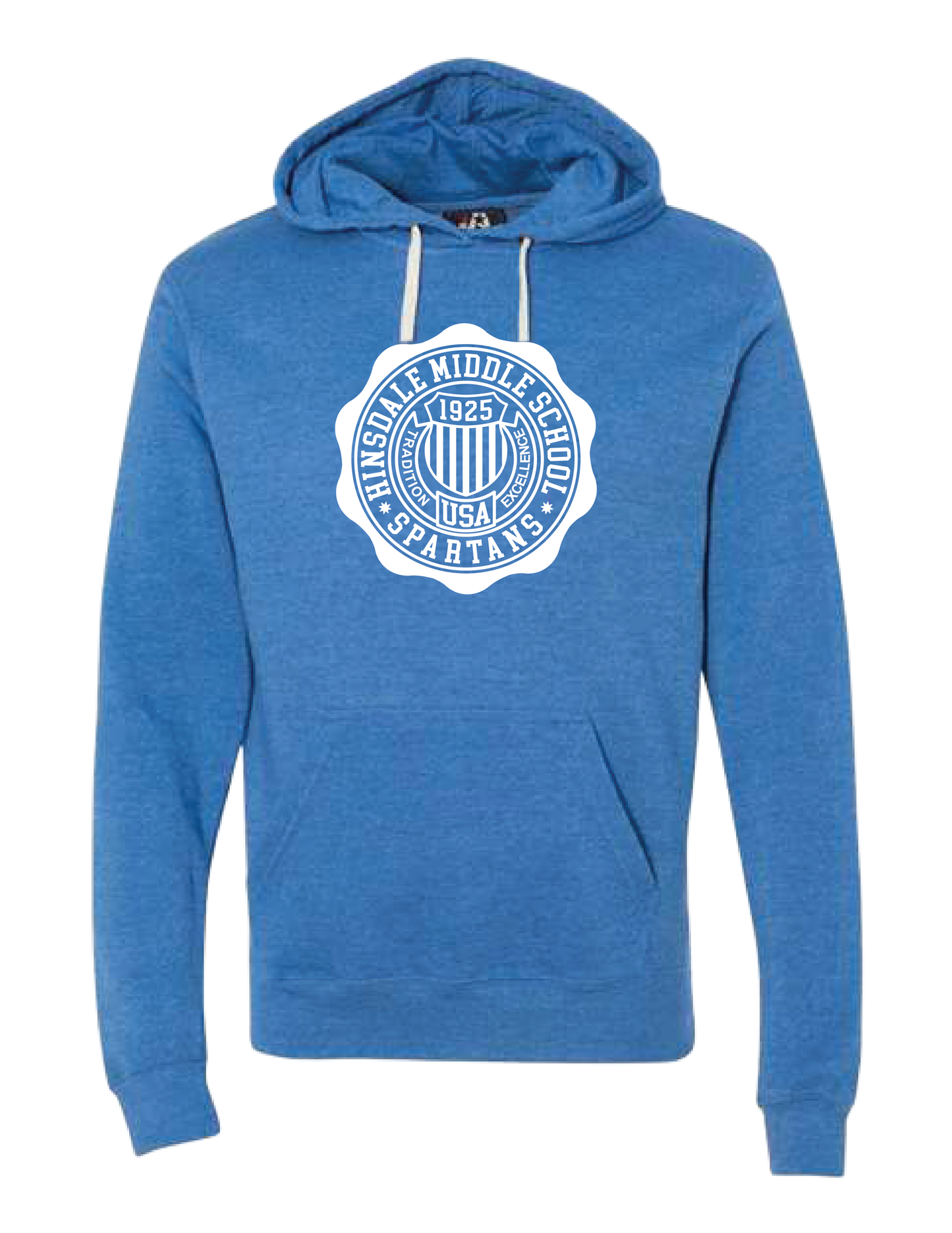 HINSDALE MIDDLE SCHOOL Crest Hooded Pullover