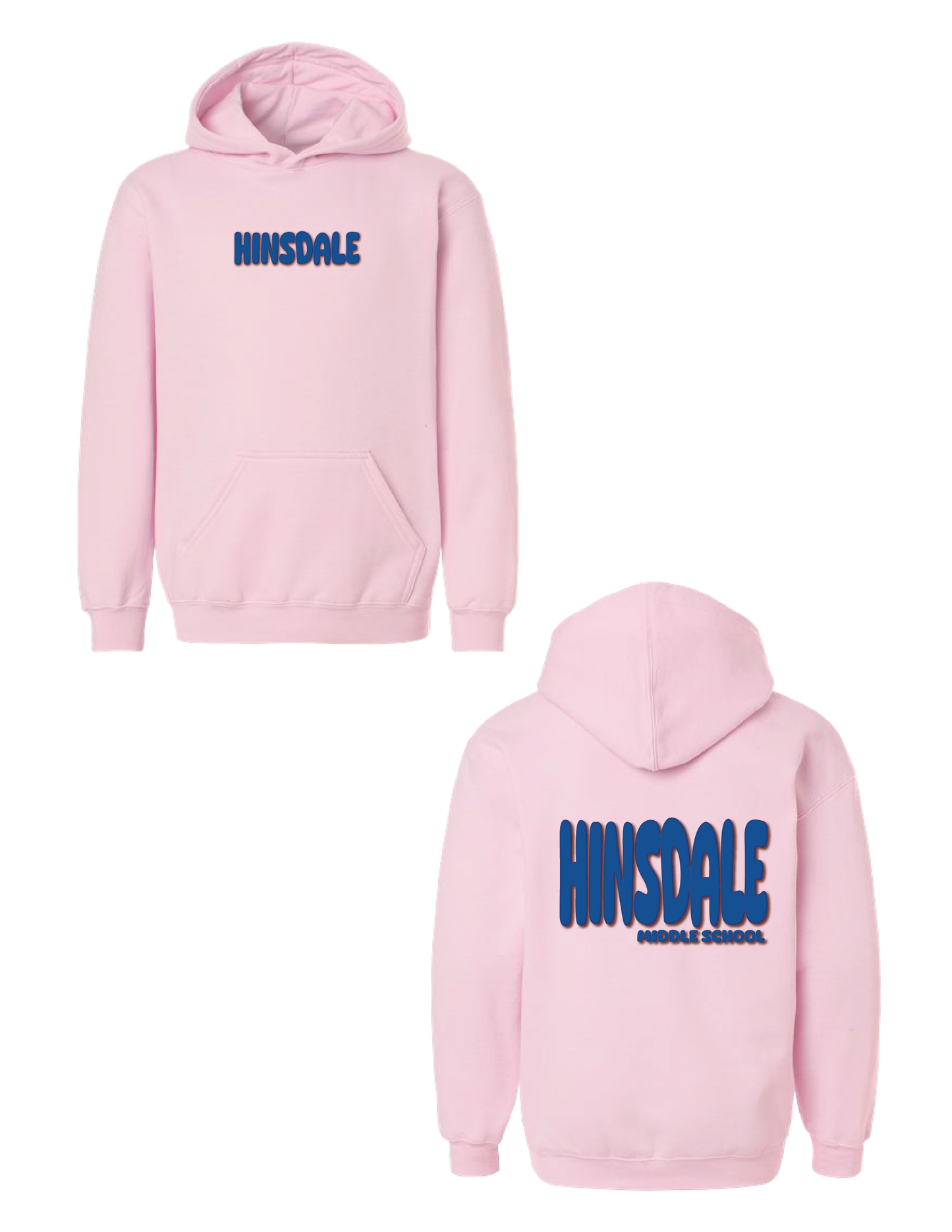 HINSDALE MIDDLE SCHOOL Pop Puff Hooded Pullover