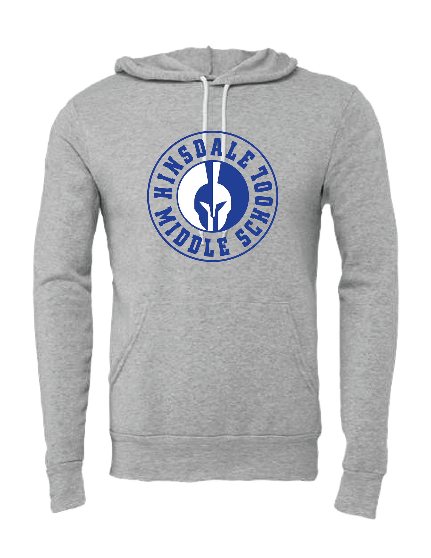 HINSDALE MIDDLE SCHOOL Retro Circle Hooded Pullover