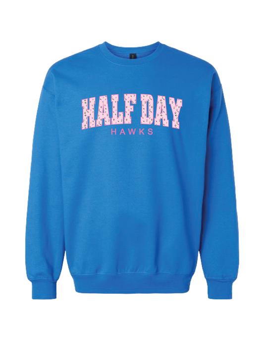 HALF DAY Floral Campus Crew Neck