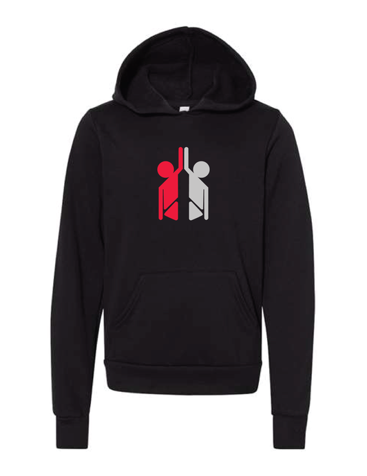 HI-FIVE SPORTS Black Logo Hooded Pullover