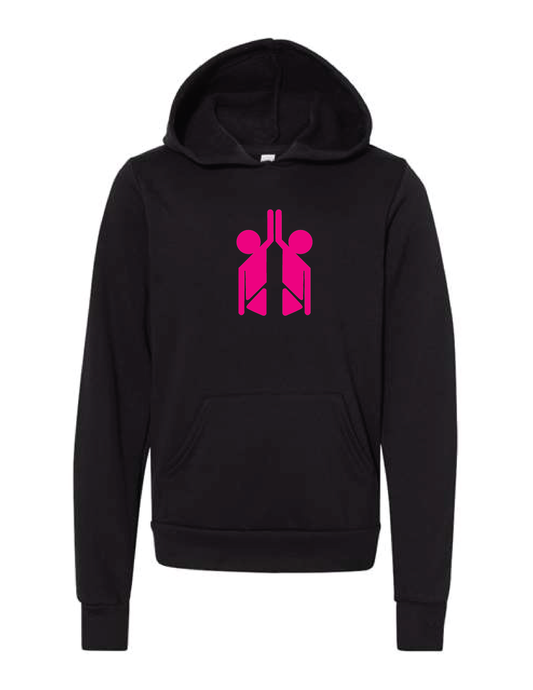 HI-FIVE SPORTS Pink Logo Hooded Pullover