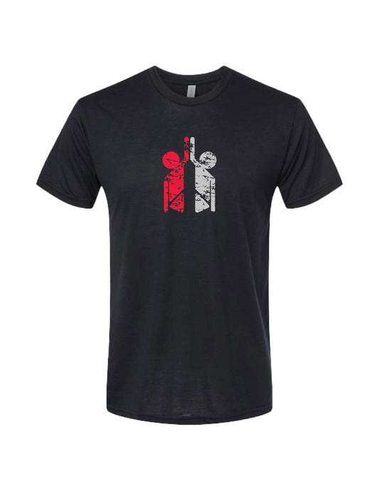HI-FIVE SPORTS Black Vintage Logo Tee