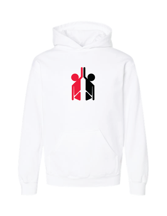 HI-FIVE SPORTS White Logo Hooded Pullover