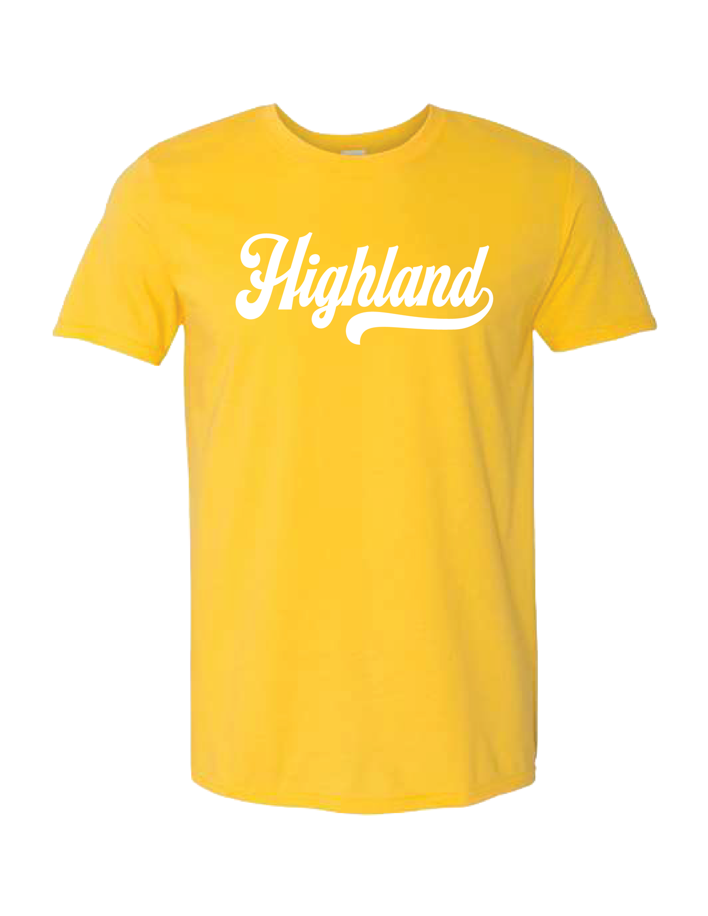 HIGHLAND Classic Script Gold Tee