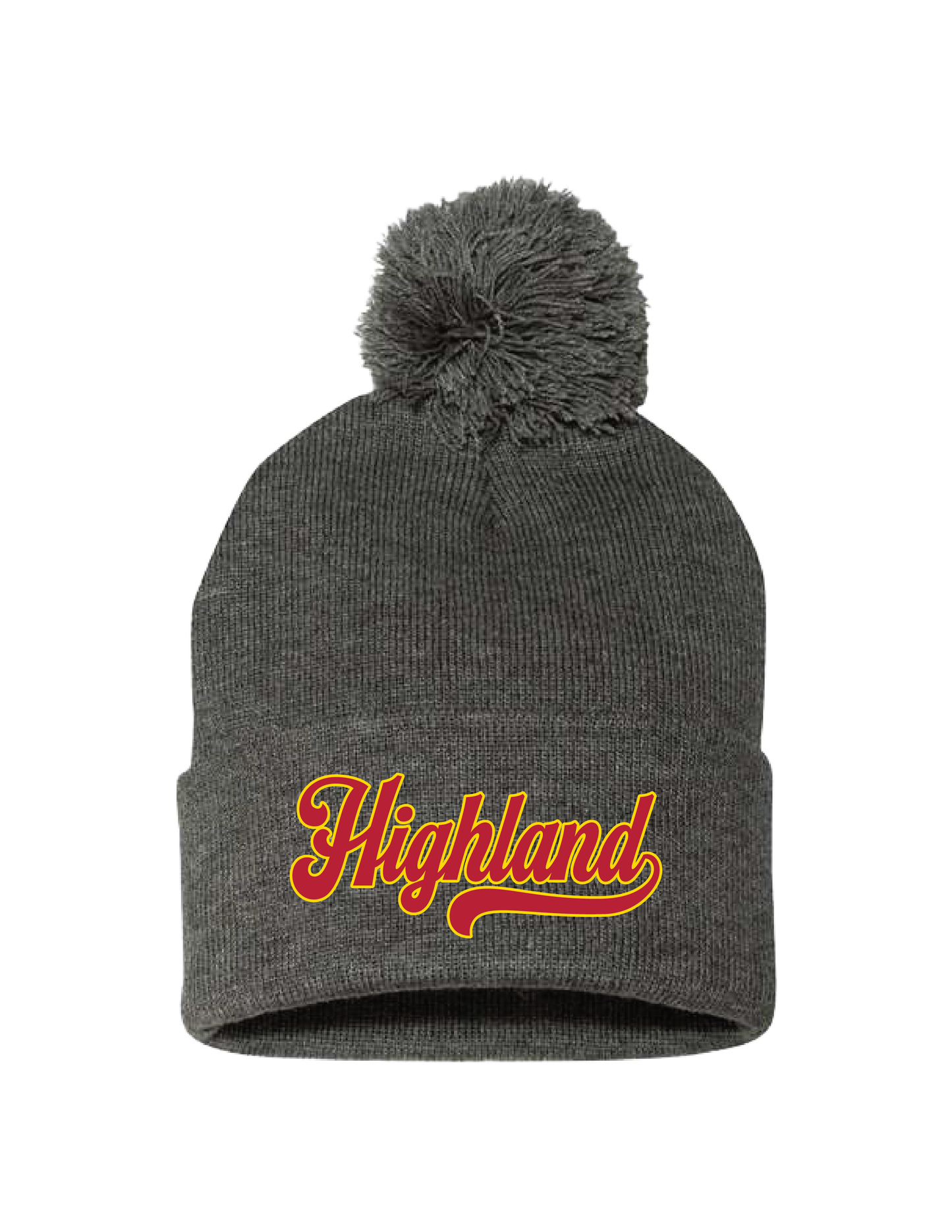 HIGHLAND Classic Script Pom Beanie