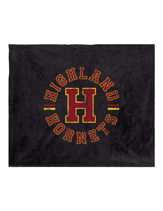 HIGHLAND Vintage Circle Fleece Blanket