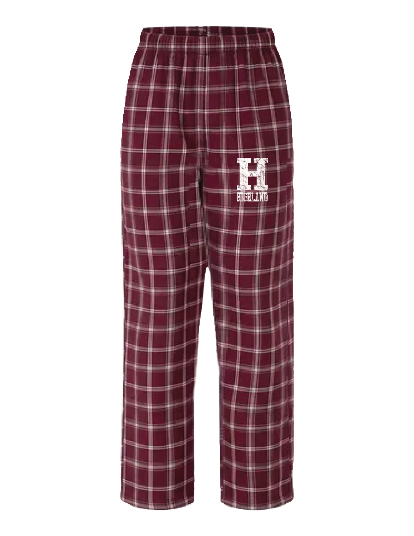 HIGHLAND Vintage Collegiate Maroon Flannel Pants