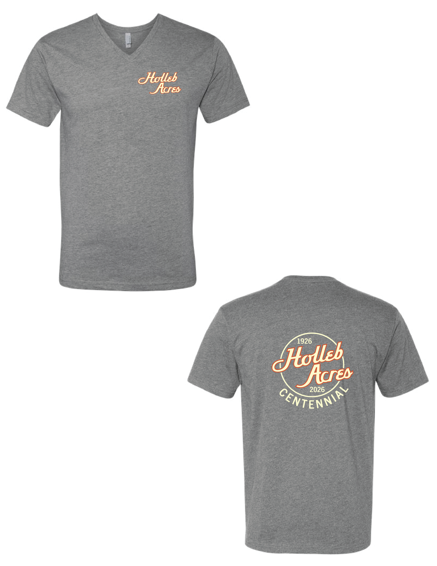 HOLLEB ACRES Circle V Neck Tee