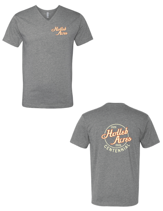HOLLEB ACRES Circle V Neck Tee